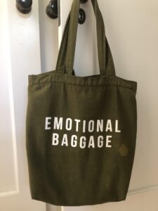 Emotional baggage tote