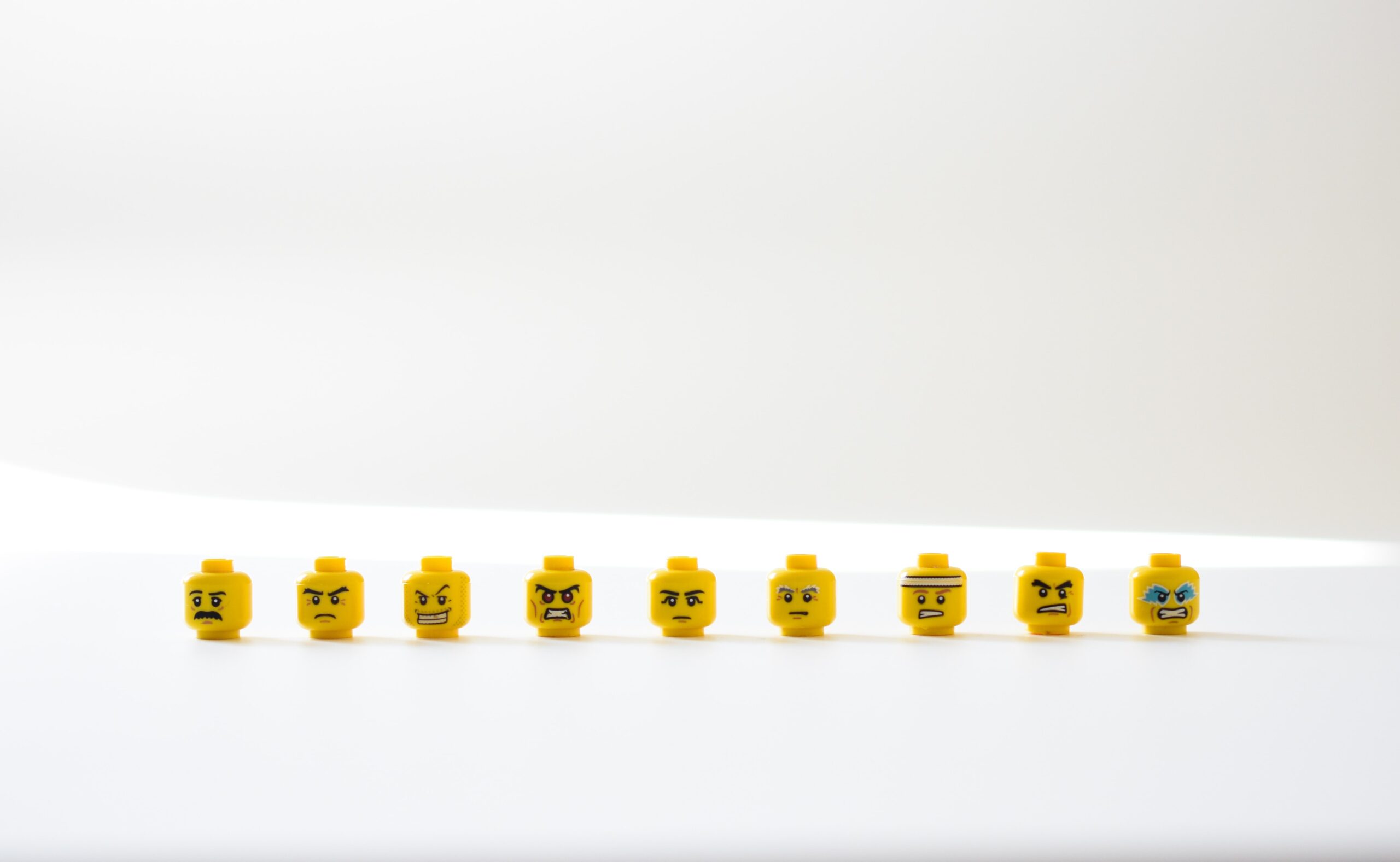 lego faces with different emotions